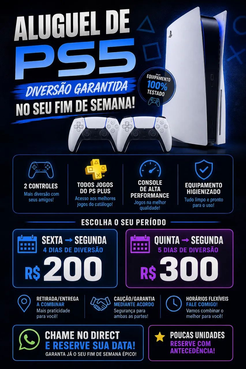 Aluguel PS5