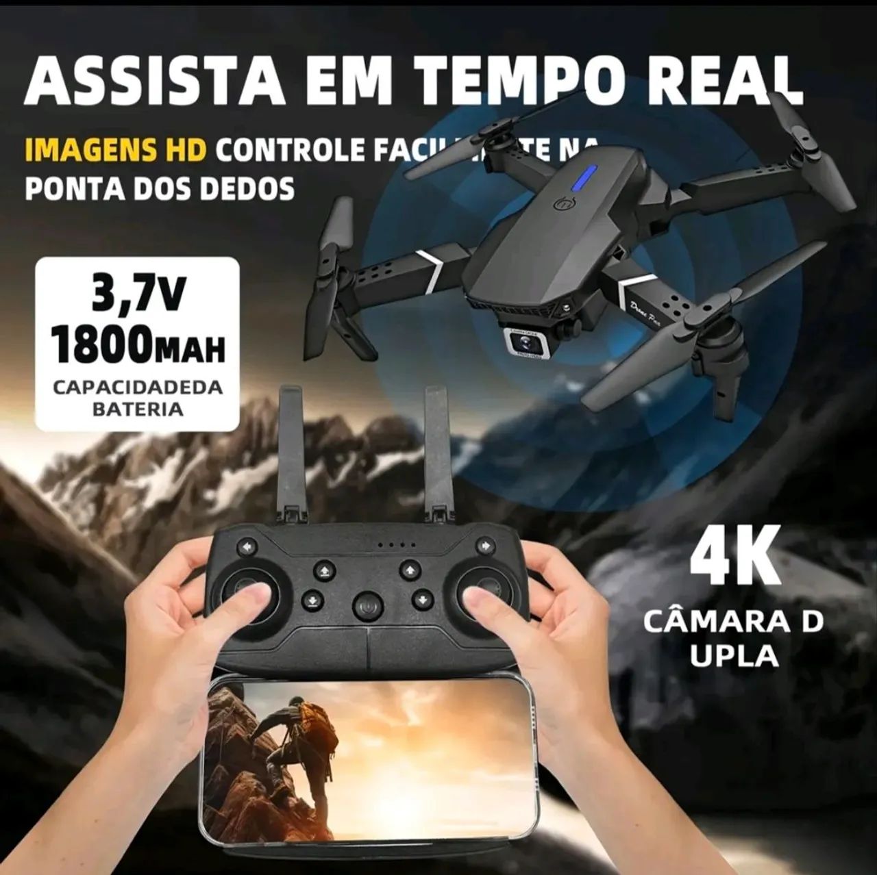 Drone profissional e88 4k  - Foto 2