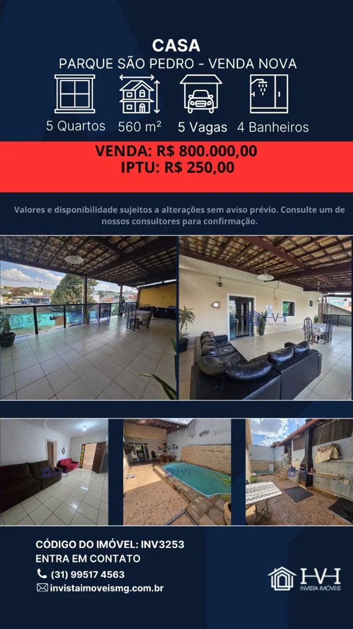 Casa grande independente Venda Nova Venda