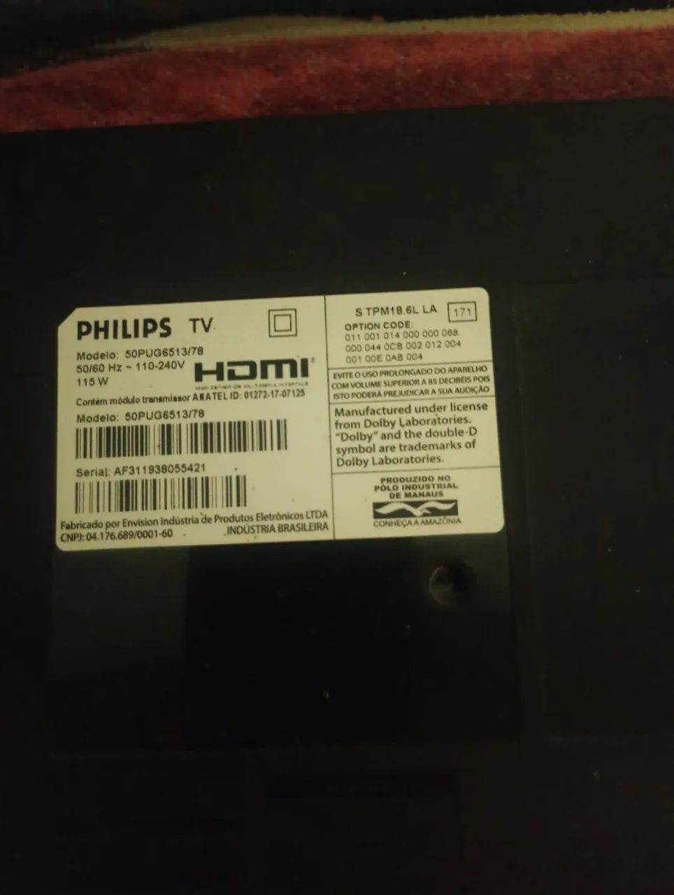 Pla Philips 50 polegada  - Foto 2