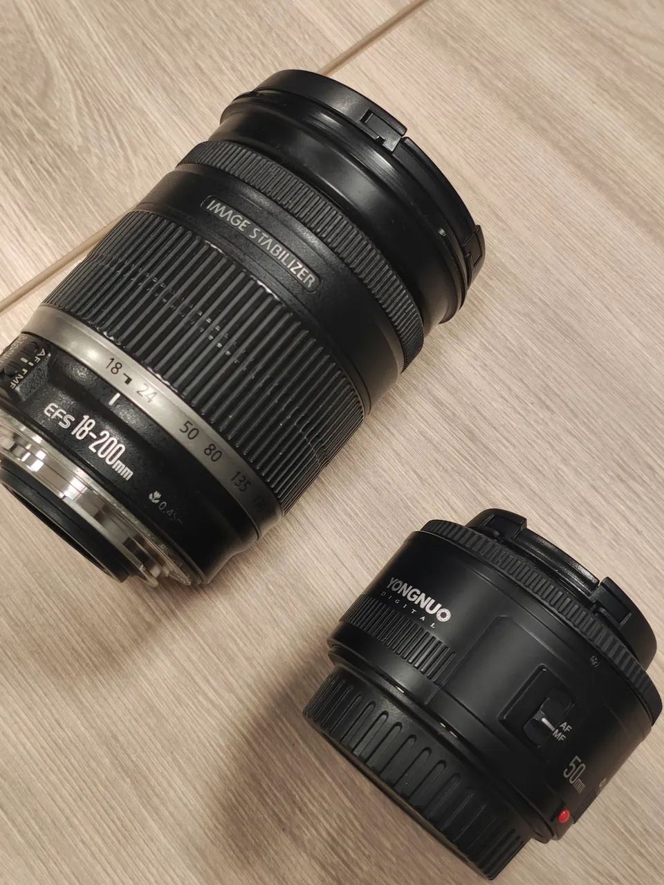 Lentes para câmera Canon (50mm 1.8 / 18-200mm 3.5-5.6) LEIA A DESCRIÇÃO  - Foto 2