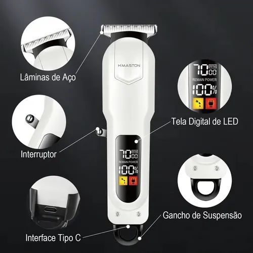 Máquina de Tosa Profissional Pet H?maston CW301 Sem fio - Foto 3