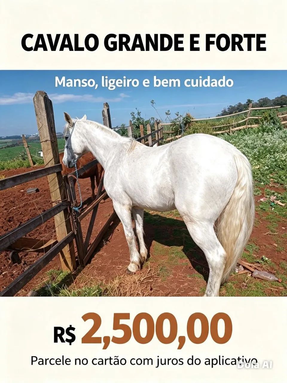 Cavalo grande ligeiro 