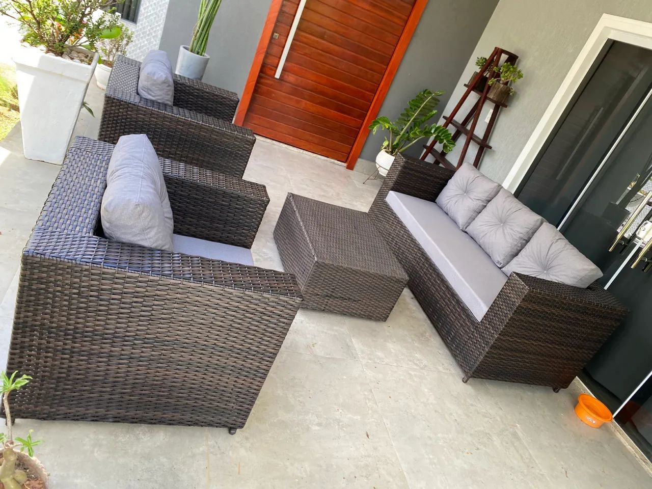 Square Synthetic Fiber Sofa Set463752708961740804