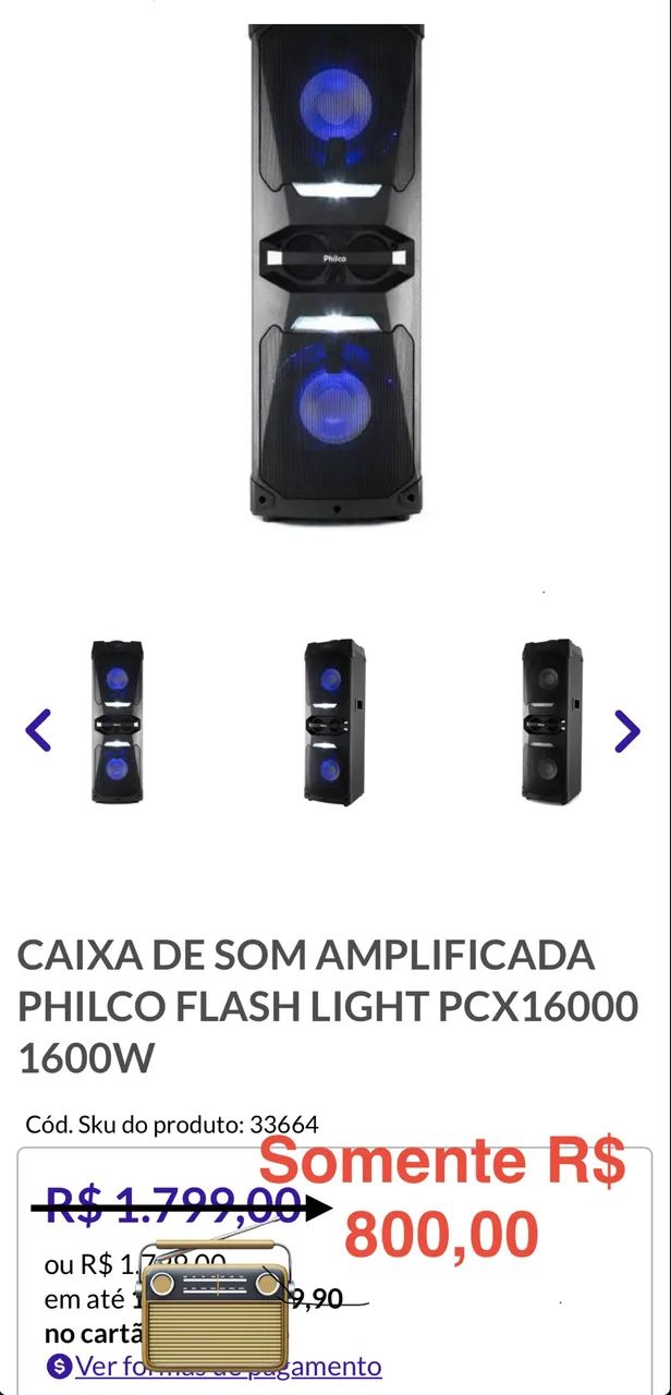 Caixa acústica Philips 16000 - Foto 3