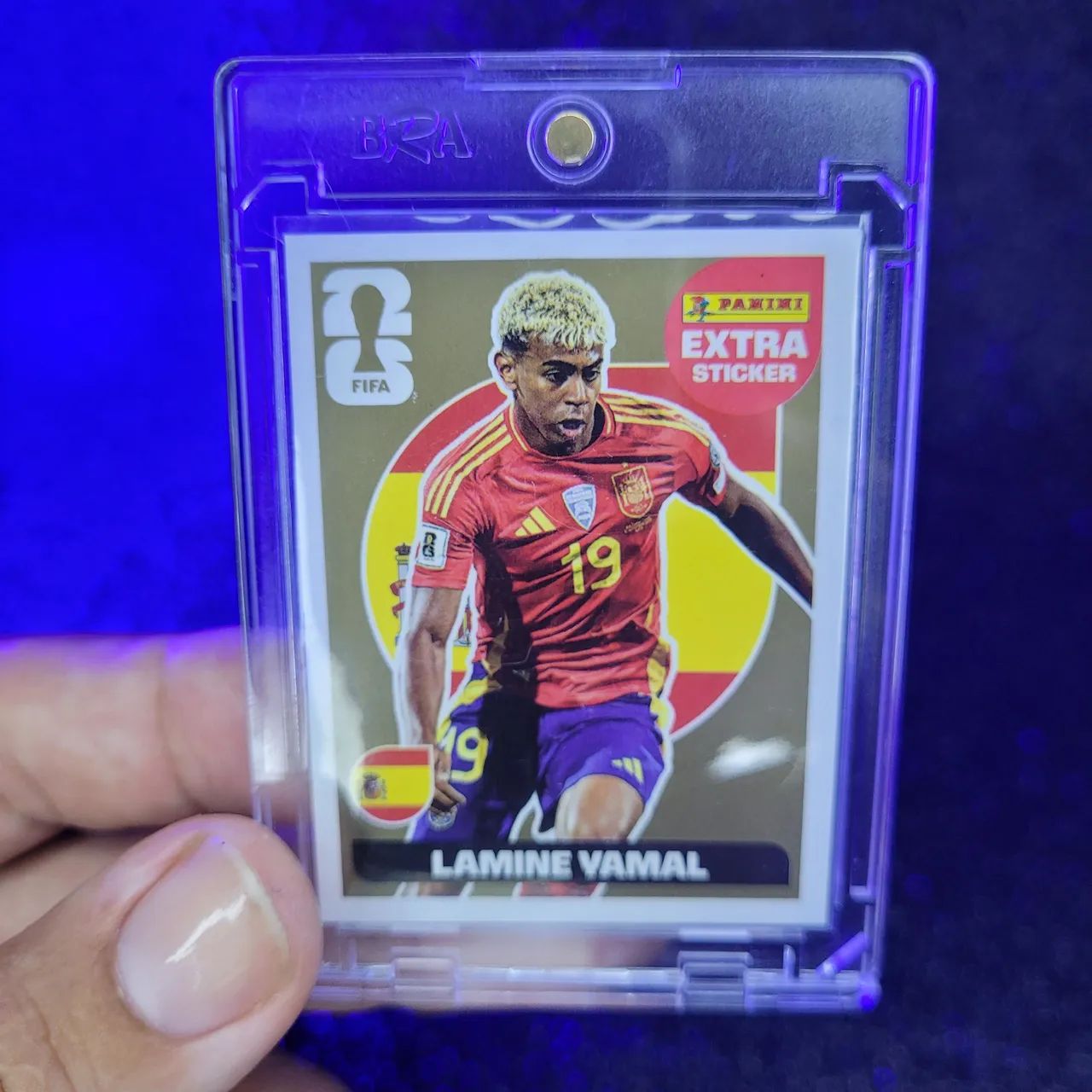 Figurinha Extra Sticker Lamine Yamal Ouro