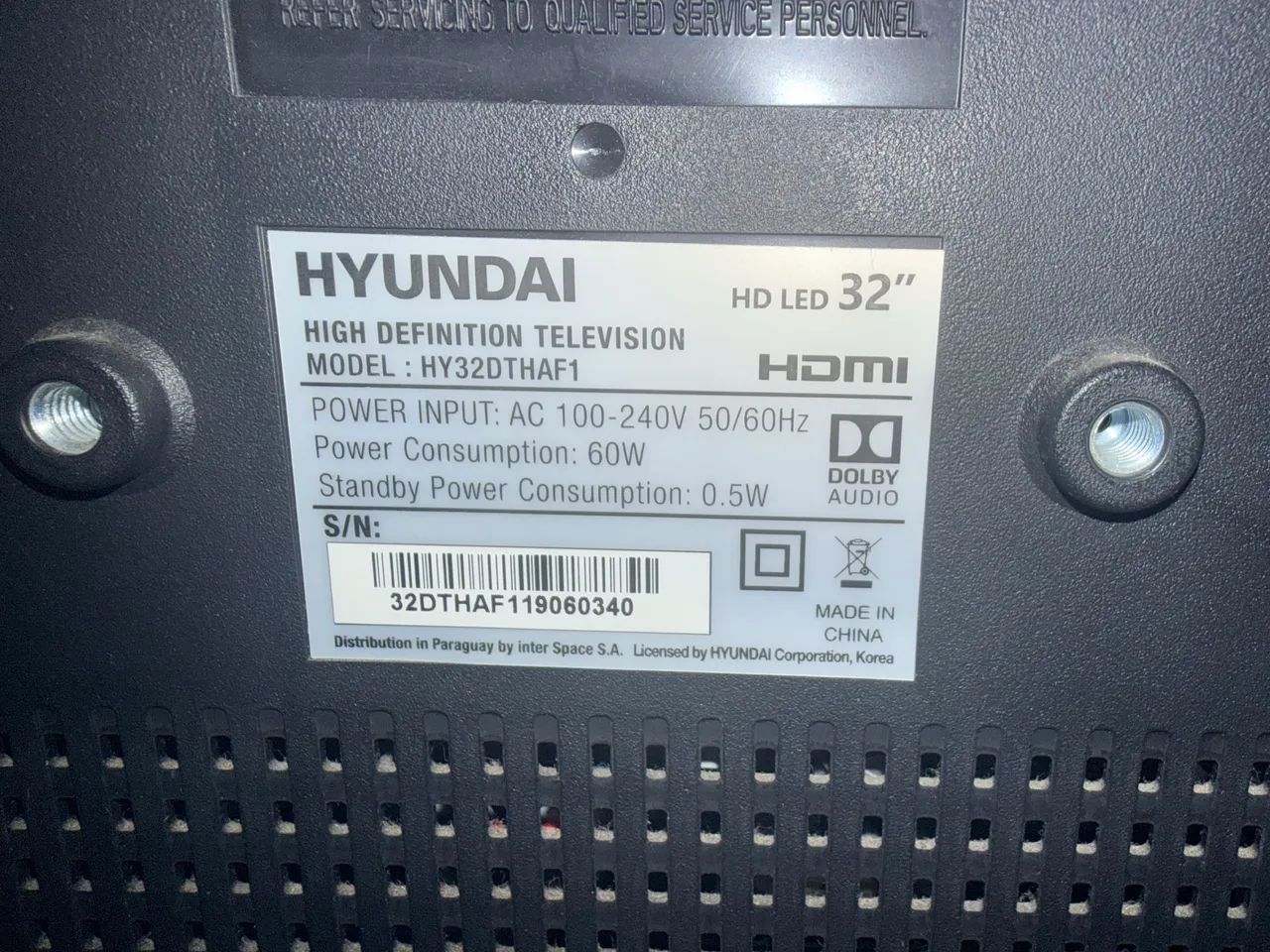 Tv 32 Hyundai com tela quebrada  - Foto 3
