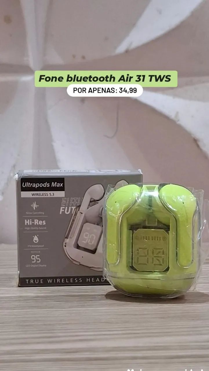 Fone bluetooth Air 31 TWS