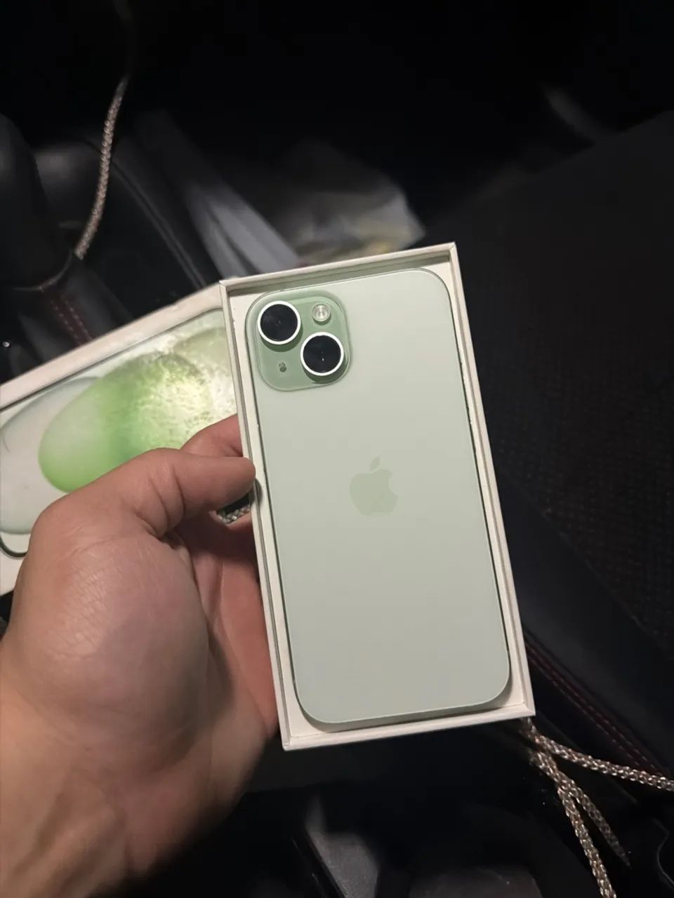 IPHONE 15 VERDE 86% SAÚDE DA BATERIA