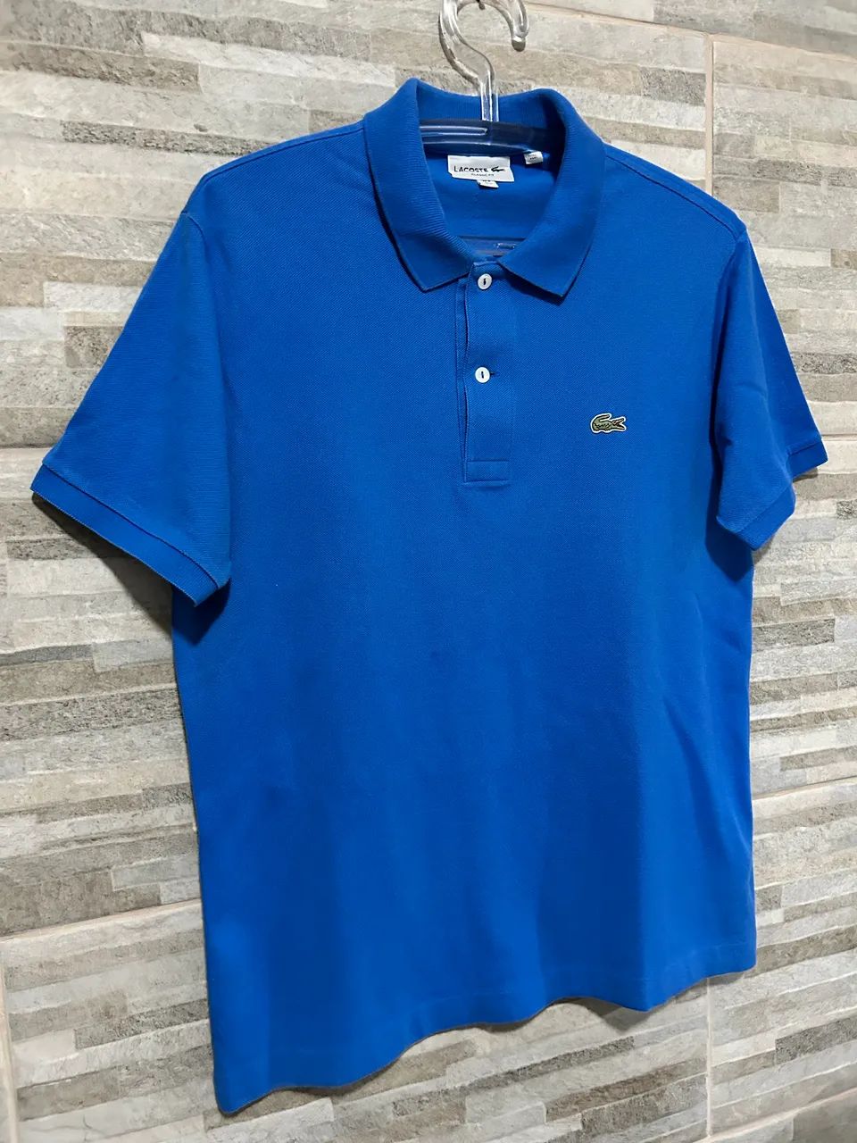 Camisa polo azul Lacoste M - Foto 3