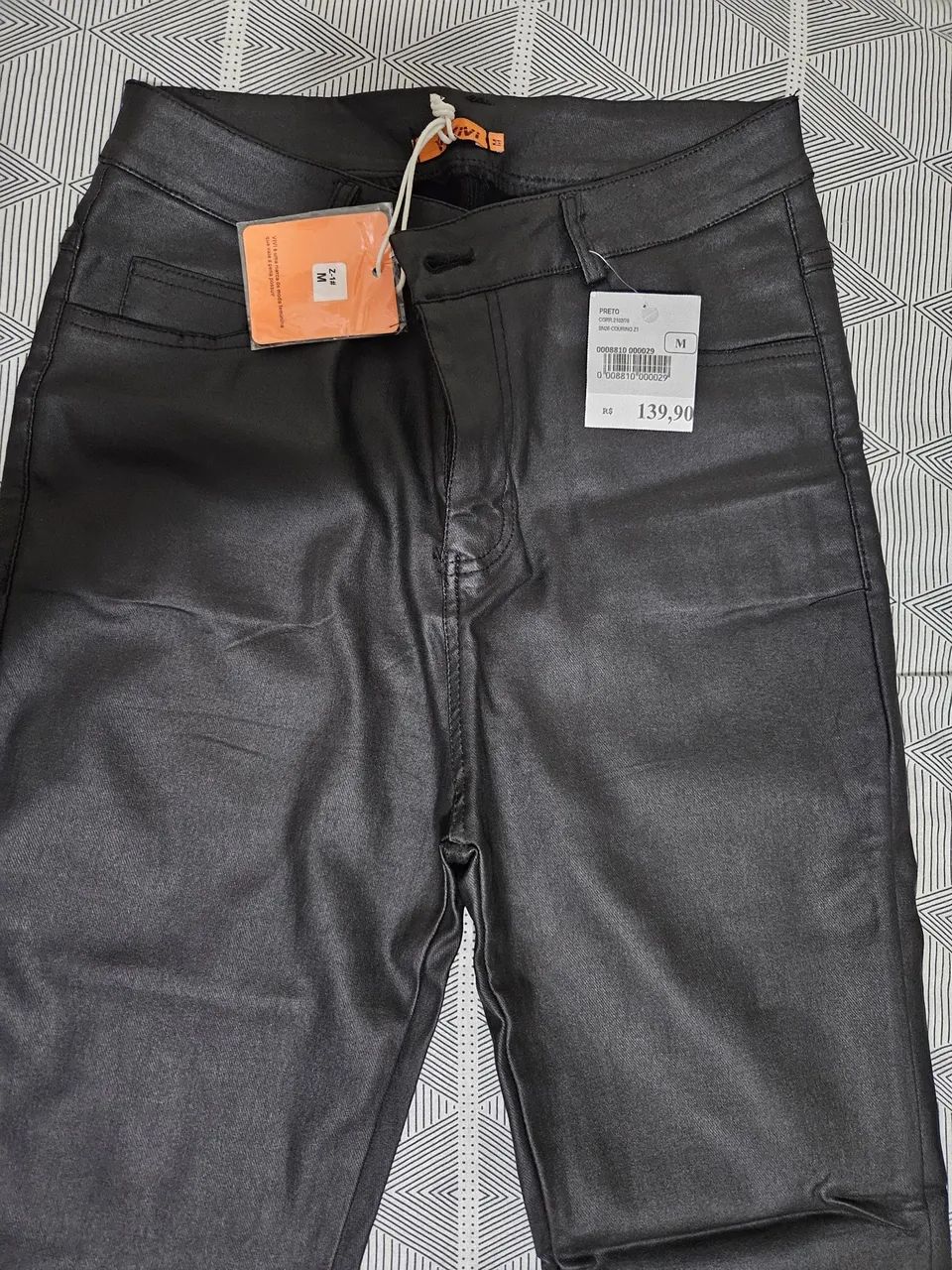 Calça de couro M - 38/40 - Foto 2