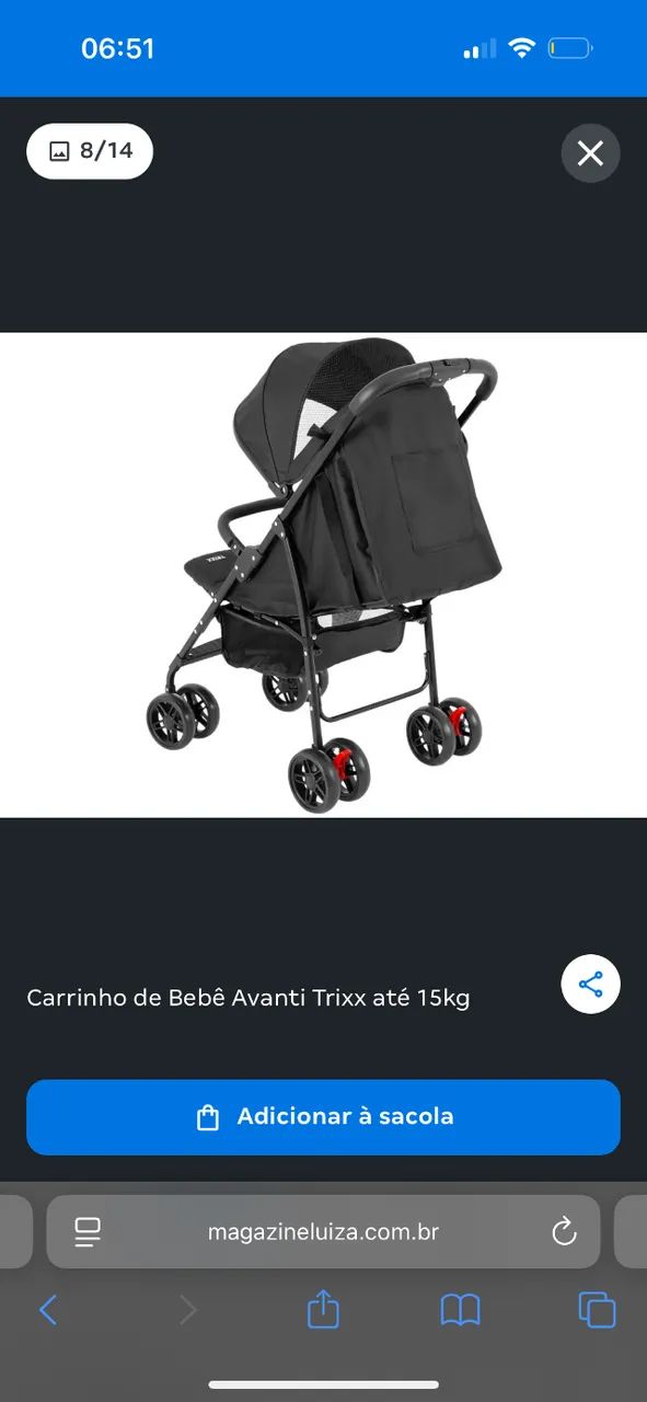 carrinho de  bebê  - Foto 3