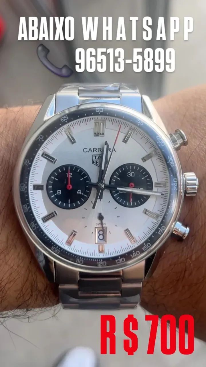 Relógio Tag Heuer Carrera Cronógrafo- ENTREGAMOS  - Foto 2