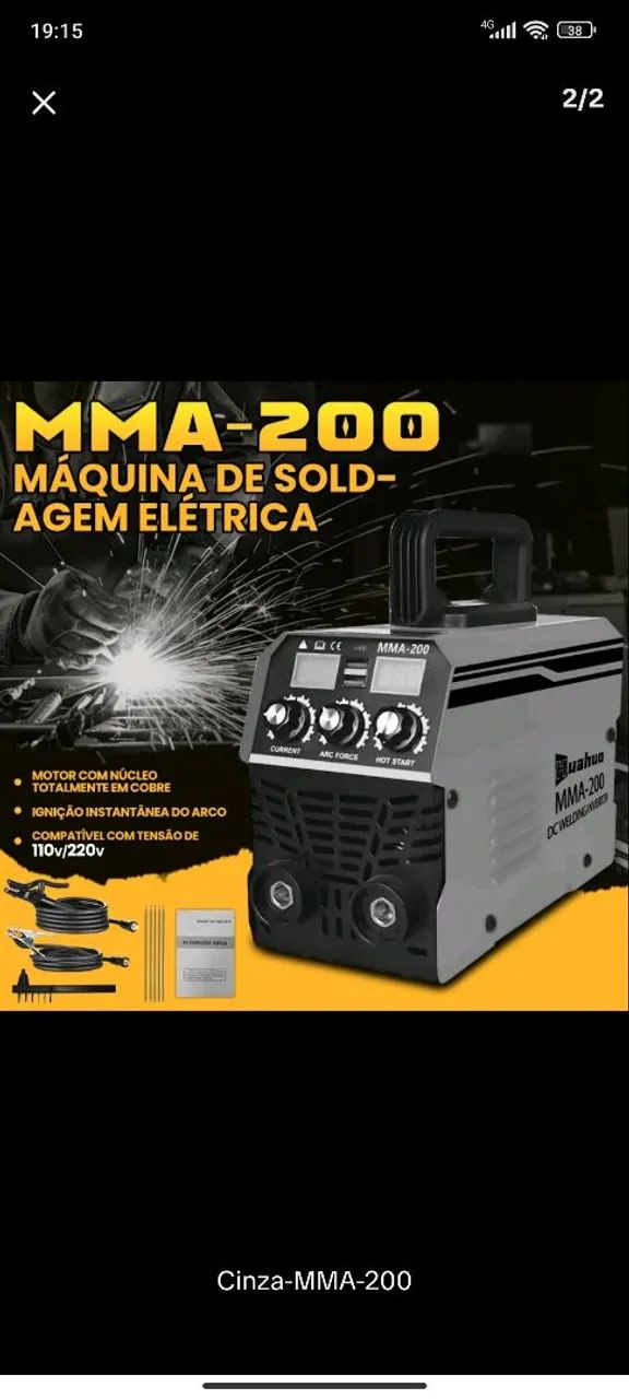 Vendo máquina de solda nova tensão 127v
