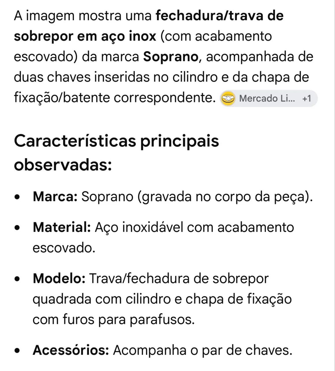 Fechadura soprano sobrepor - Foto 4