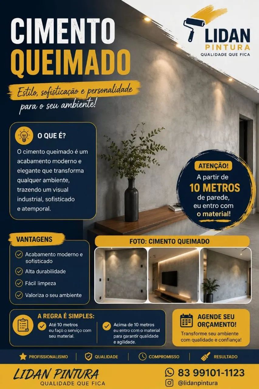 Pintura: cimento queimado 