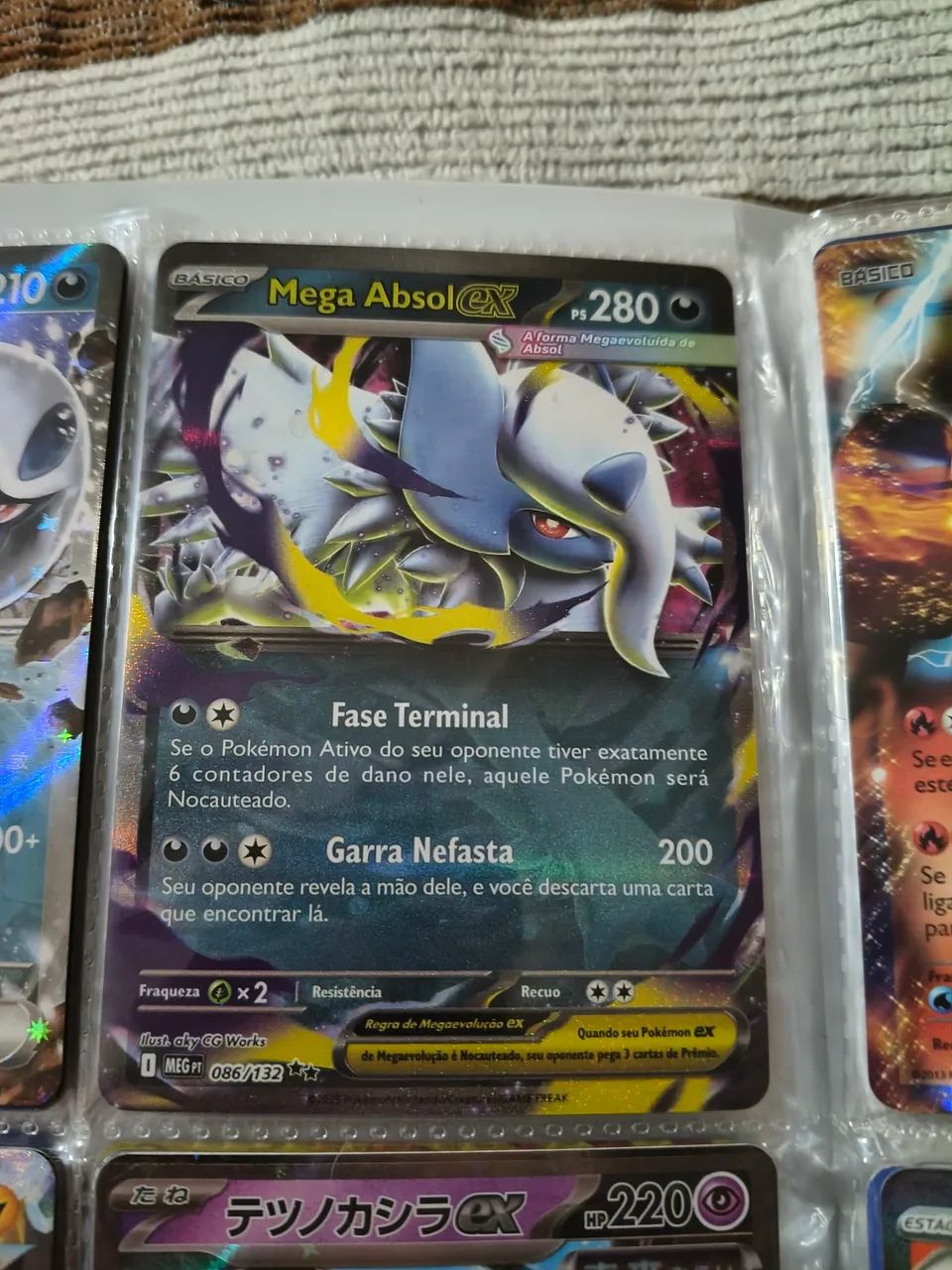 Kit 2 cartas pokemon absol ex e mega absol ex - Foto 3