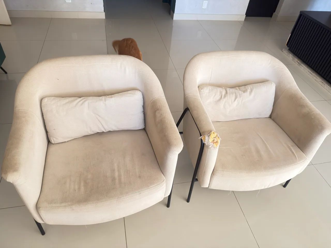 2 poltronas usadas para reforma  - Foto 3