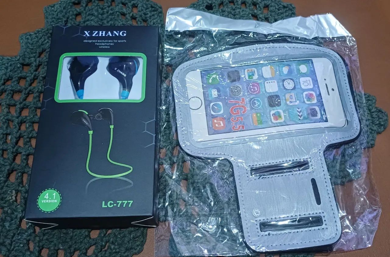 Fone sem fio e mais a braçadeira  - Foto 5