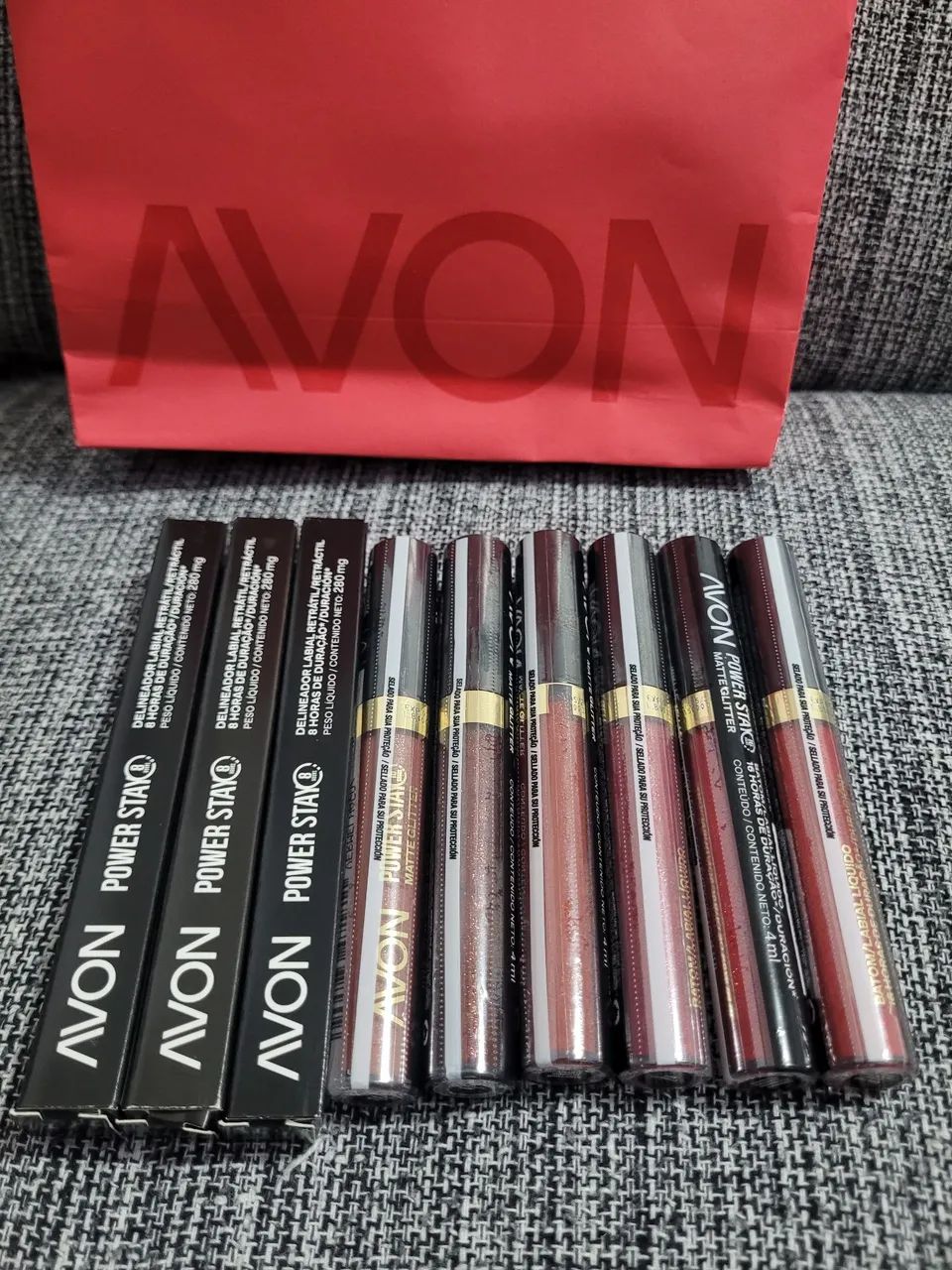 Batom avon power stay Matte Glitter 