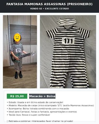 Fantasia infantil "Mamonas Assassinas" 