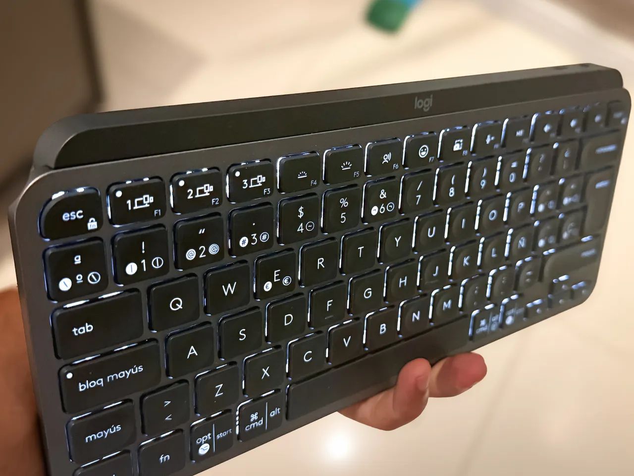 Teclado Bluetooth Logitech MX Keys Mini Grafite (Estado de Novo) - Foto 3