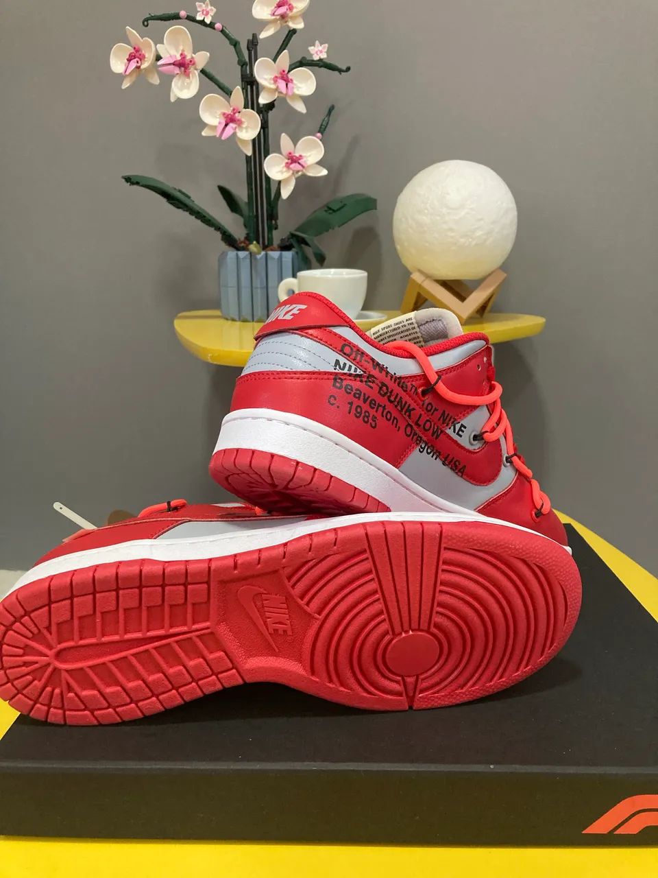 Nike Dunk Off-White University Red - Foto 4