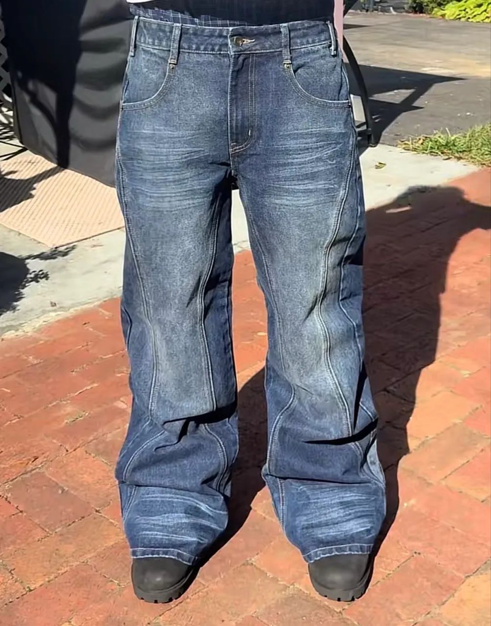 Calça jujy flared denim