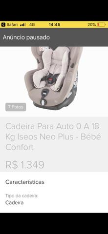 Cadeirinha de transporte de crianças para carro - Foto 5