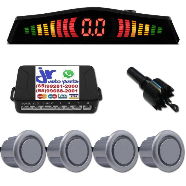 Kit sensor de estacionamento ré Grafite Fox - Foto 3