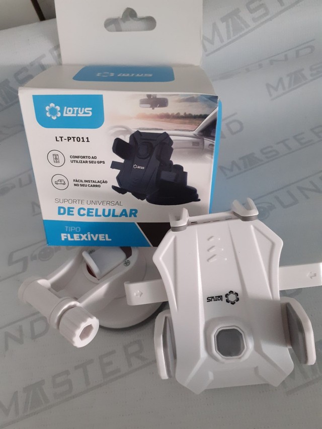 Suporte universal para celular. Fixação: ventosa mais trava. Novo. - Foto 2