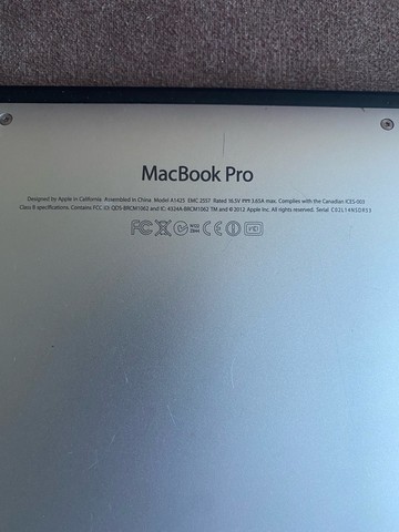 MacBook Pro Late 2012 Retina