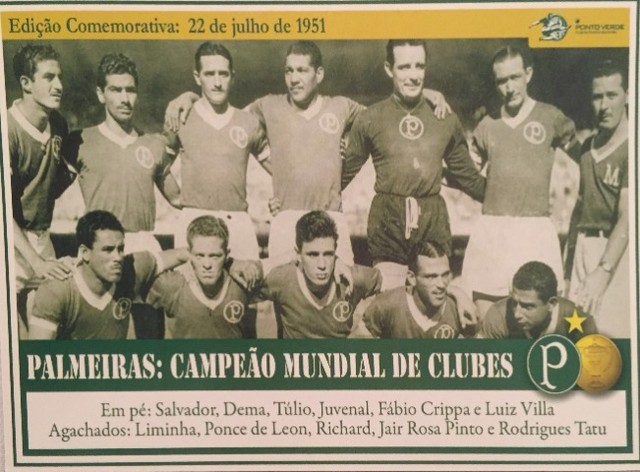 Palmeiras Campeão Mundial 1951 - Hobbies e coleções - Vila Gomes Cardim,  São Paulo 976253360