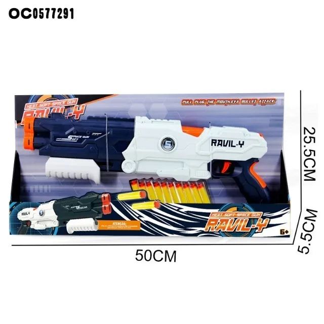 Lançador Nerf Pistola Lança Dardos E Bolinhas Gel Soft Gun - 400