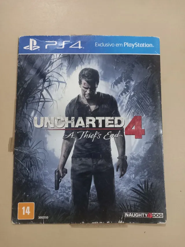Jogo Uncharted 4 A Thief End - Ps4 Mídia Física Usado