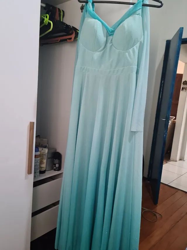 Vestido azul 2024 tiffany olx