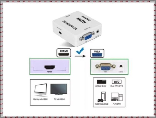 Conversor de vídeo Hdmi para Vga - Digital para analógico - Foto 4