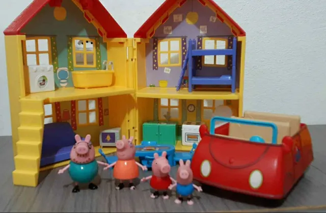 Casinha Casa Gigante Completa Com Acessórios Peppa Pig Sunny