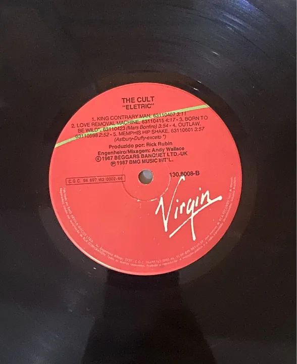Disco de Vinil The Cult - Electric Sem Capa - Foto 2