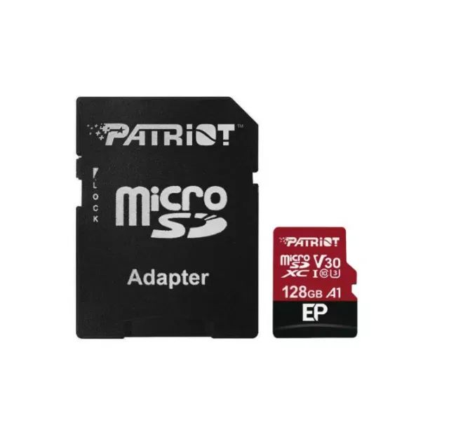 CARTÃO DE MEMORIA 128 GB MICRO SD COM ADAPTADOR V30 4K 100MBPS CLASSE 10 PATRIOT - Foto 2
