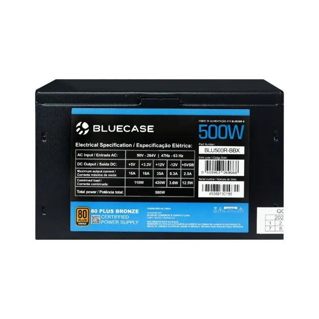 Fonte 500w 80 Plus Bronze - NOVO - Foto 4