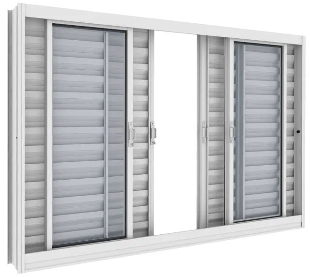 veneziana 6 folhas horizontal- vitrolar 1.5 x 1.0  - Foto 4