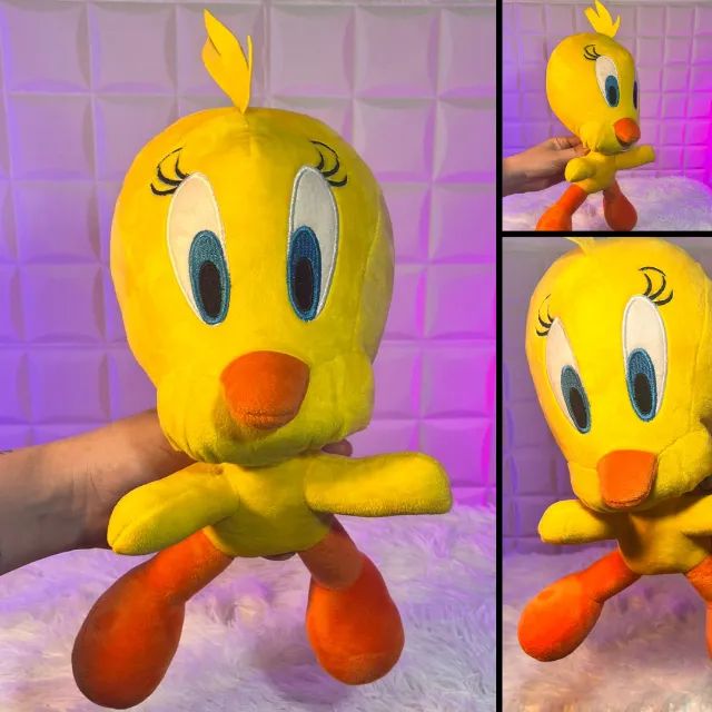 Pelúcia Frajola, Piupiu e Patolino - Looney Tunes (trio) - 30CM cada - Foto 3