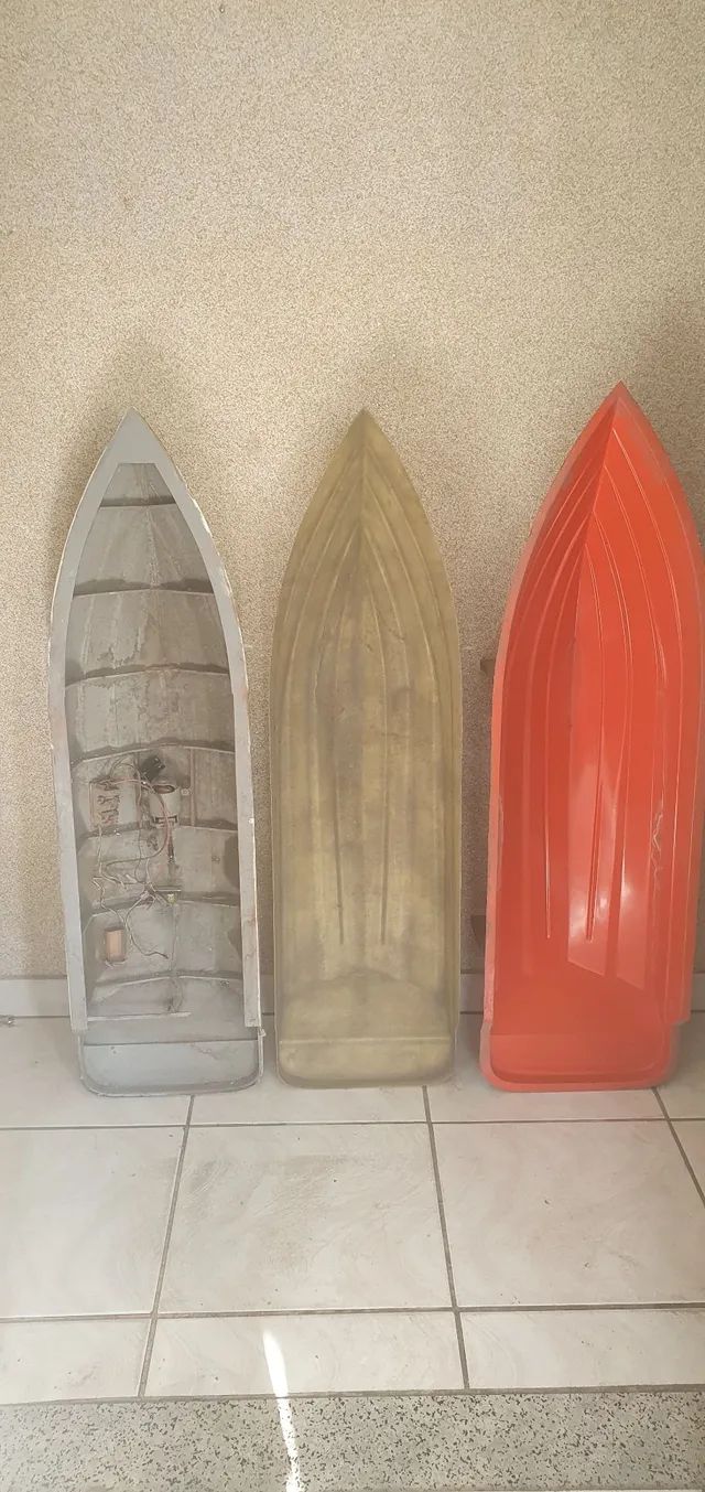 Cascos lancha nautimodelismo com 1,20m de comprimento e 35 cm de largura com molde - Foto 2