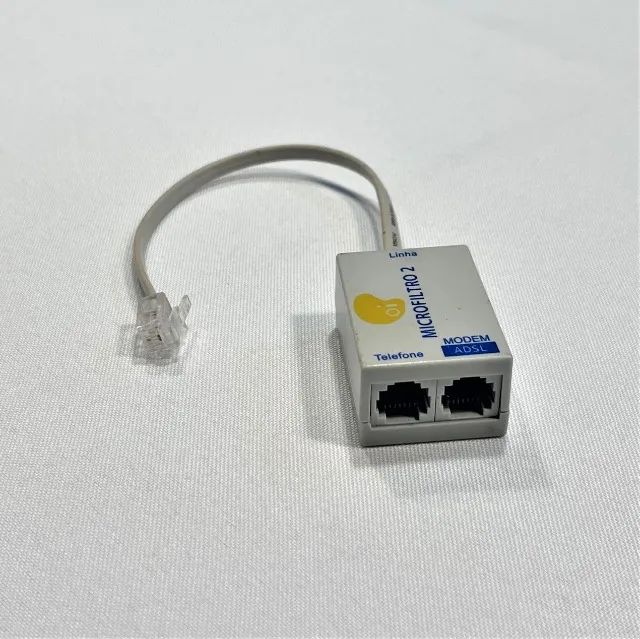 (Aceito cartão) Micro Filtro Adsl Duplo para Modem e Telefone - Foto 2