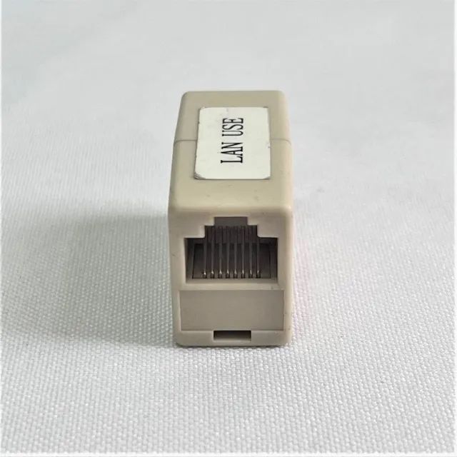 (Aceito cartão) Emenda/Conector RJ45 Fêmea x Fêmea - Extensão Cabo de Rede 8 Vias - Foto 2
