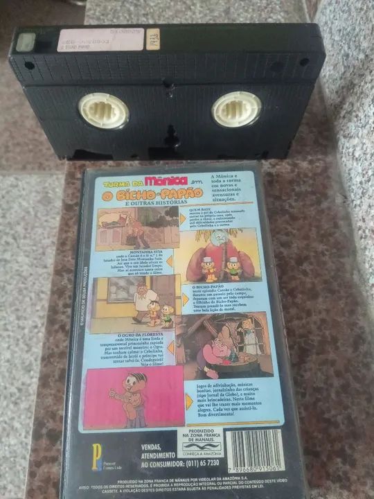Vhs Mathatazz VHS turma da Monica o bicho-papao - DVD, Blu-Ray e Vídeo Cassete ...