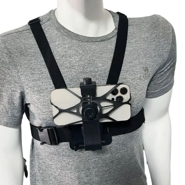 Suporte Correia de peito para telefone Celular com grampo ajustável - COD 1172 - Foto 4