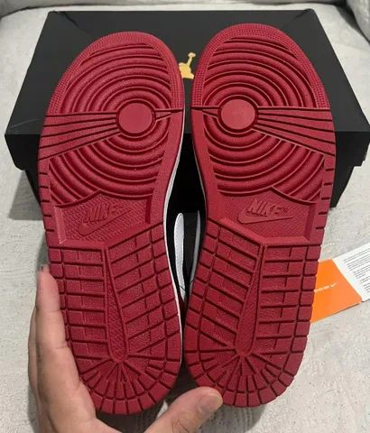 Tênis Air Jordan 1 Low Alternate Bred Toe 100% Original - Foto 4