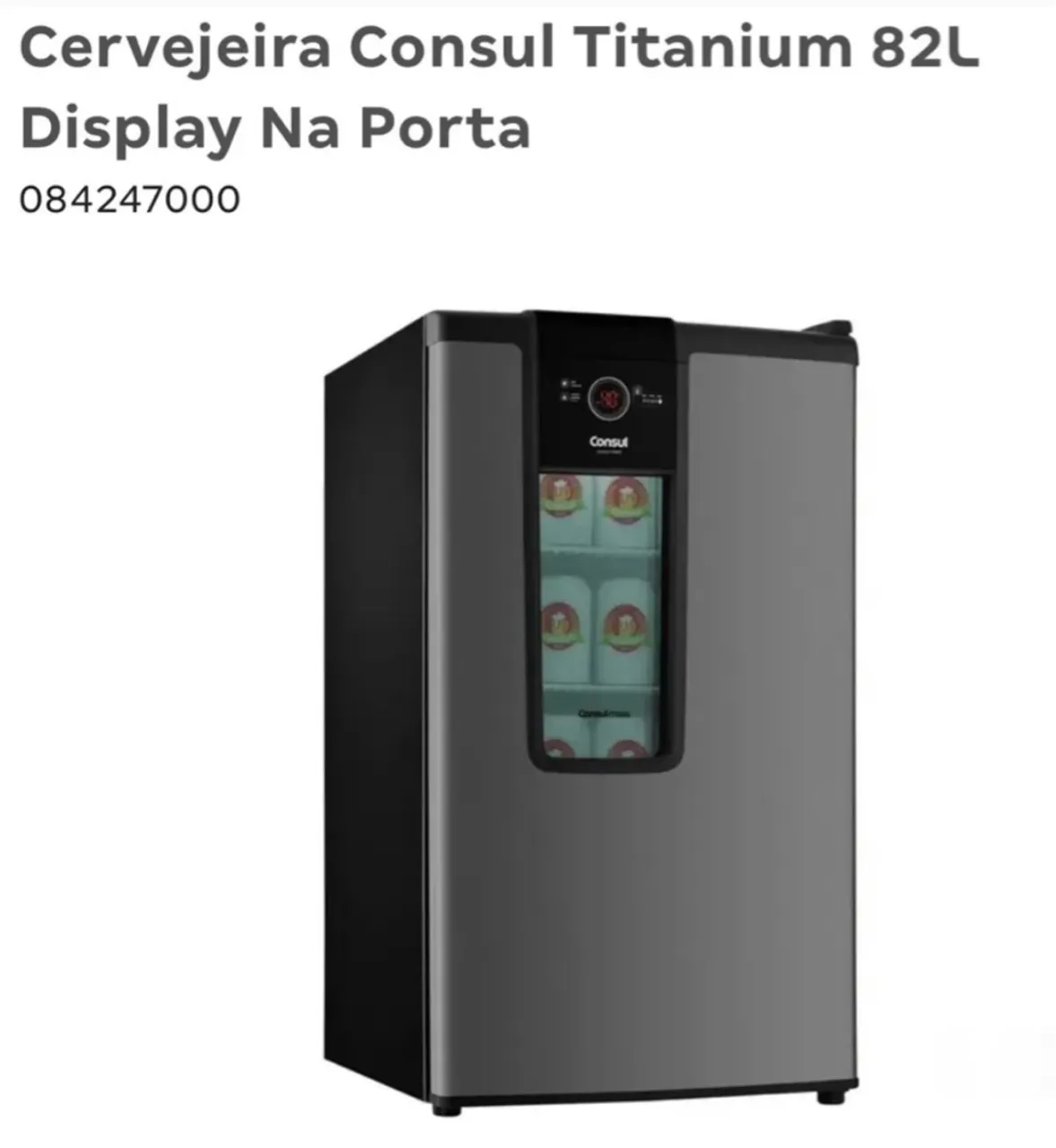 Cervejeira Consul Titanium 82L - Usada, como nova! Perfeita para gelar sua bebida!